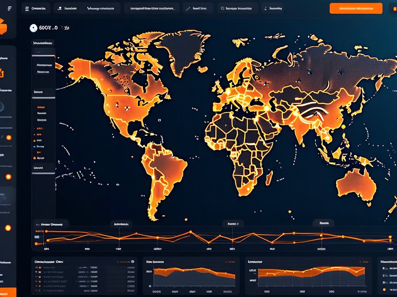 RouteBrain AI route optimization dashboard showing real-time global logistics map